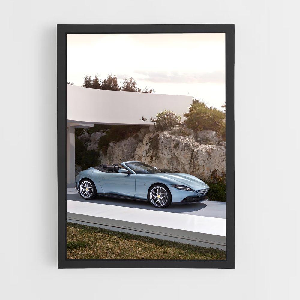 Poster Roma Blues – affiche Ferrari (vue 2)
